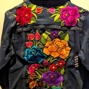 Gorgeous Embroidered Jean Jacket